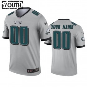 Tröjor Philadelphia Eagles Custom Silver Inverted Legend - Barn
